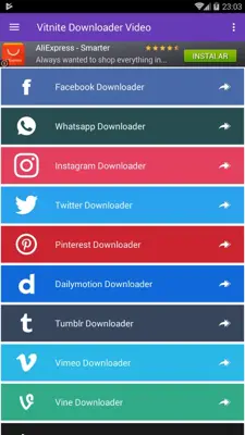 Vitnite Downloader Video android App screenshot 0