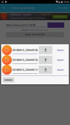 Vitnite Downloader Video android App screenshot 2